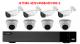 8 Channel AHD Security System with 8 IR Waterproof AHD Bullet 4 MP Cameras with 2TB HDD preinstalled (QTH85-4ESV400/40A & 4DV400/30-2)